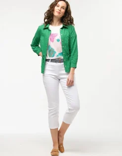 Hot Veste chemise verte Chemisiers & Blouses|Hauts
