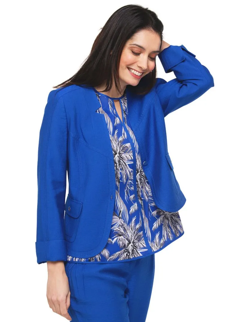Discount Veste chic bleu roi Habillées|Vestes