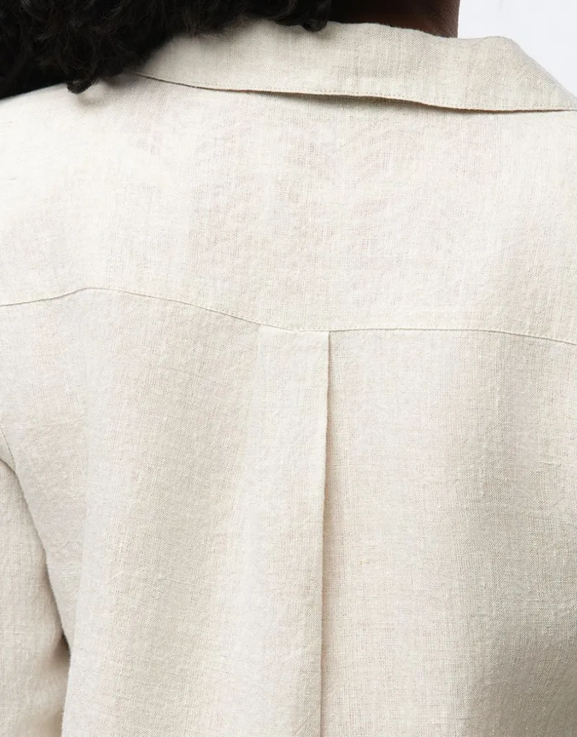 Discount Veste chic lin beige Habillées|Vestes