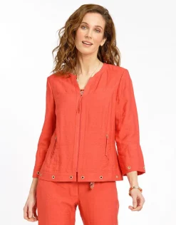 Sale Veste chic rouge légère Habillées|Vestes