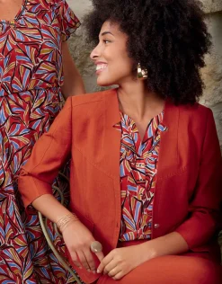 Hot Veste chic terracotta Habillées|Vestes