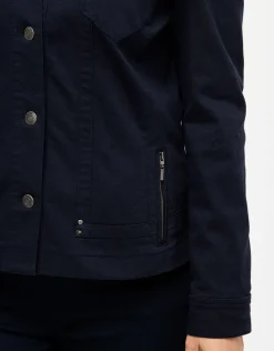 Discount Veste courte marine coton Casual|Vestes