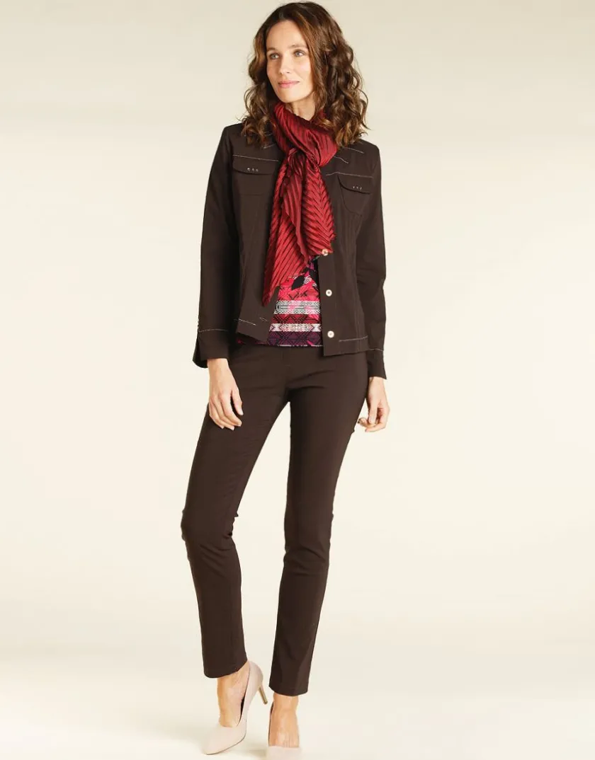 Discount Veste droite marron Habillées|Vestes