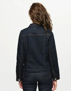 Clearance Veste en jean bleu brut Casual|Vestes