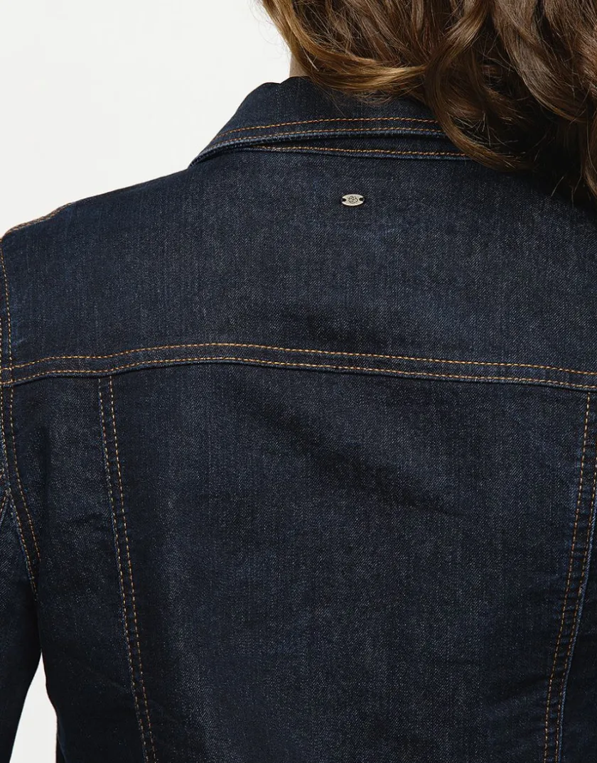 Clearance Veste en jean bleu brut Casual|Vestes