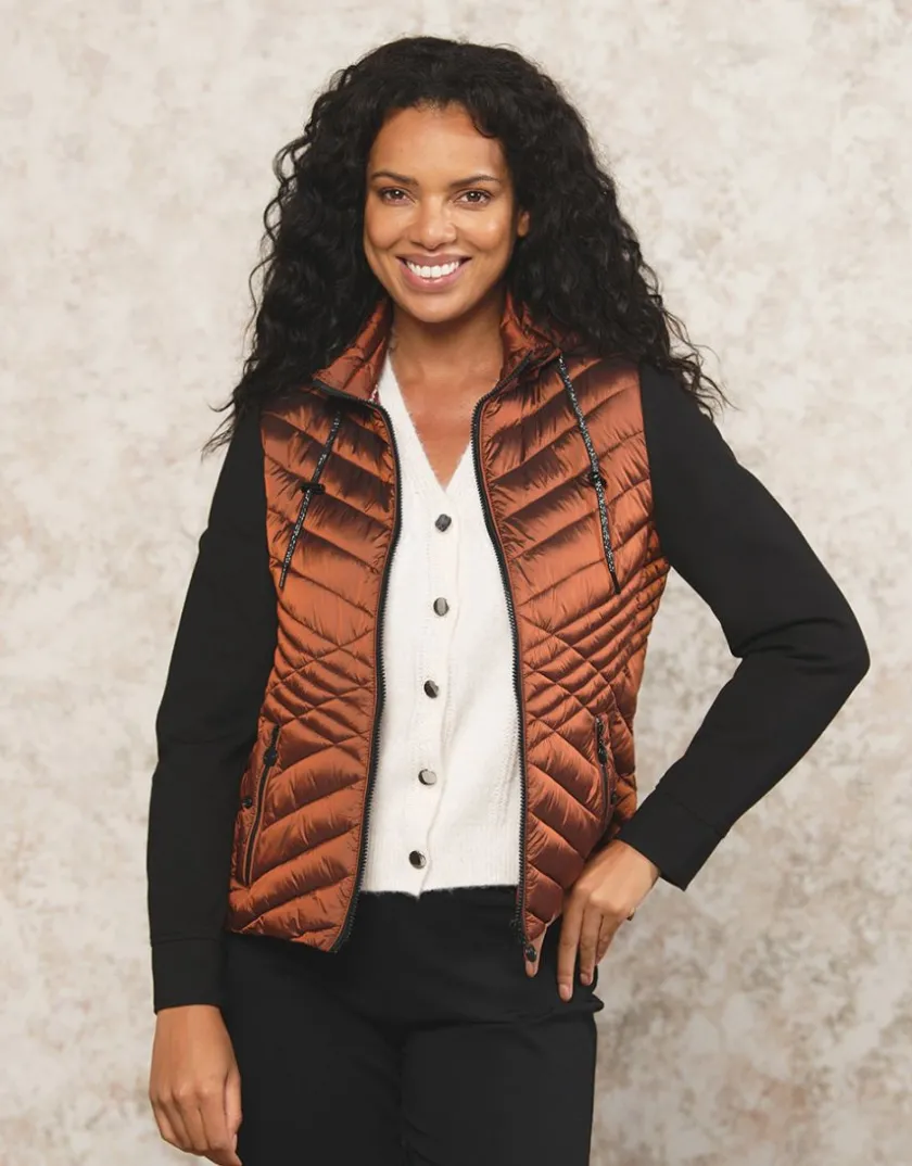 Best Veste matelassée cuivrée Doudounes|Casual