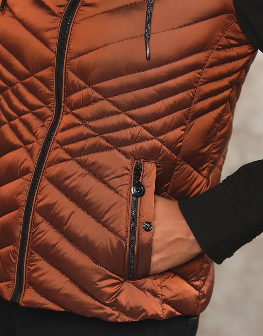 Best Veste matelassée cuivrée Doudounes|Casual