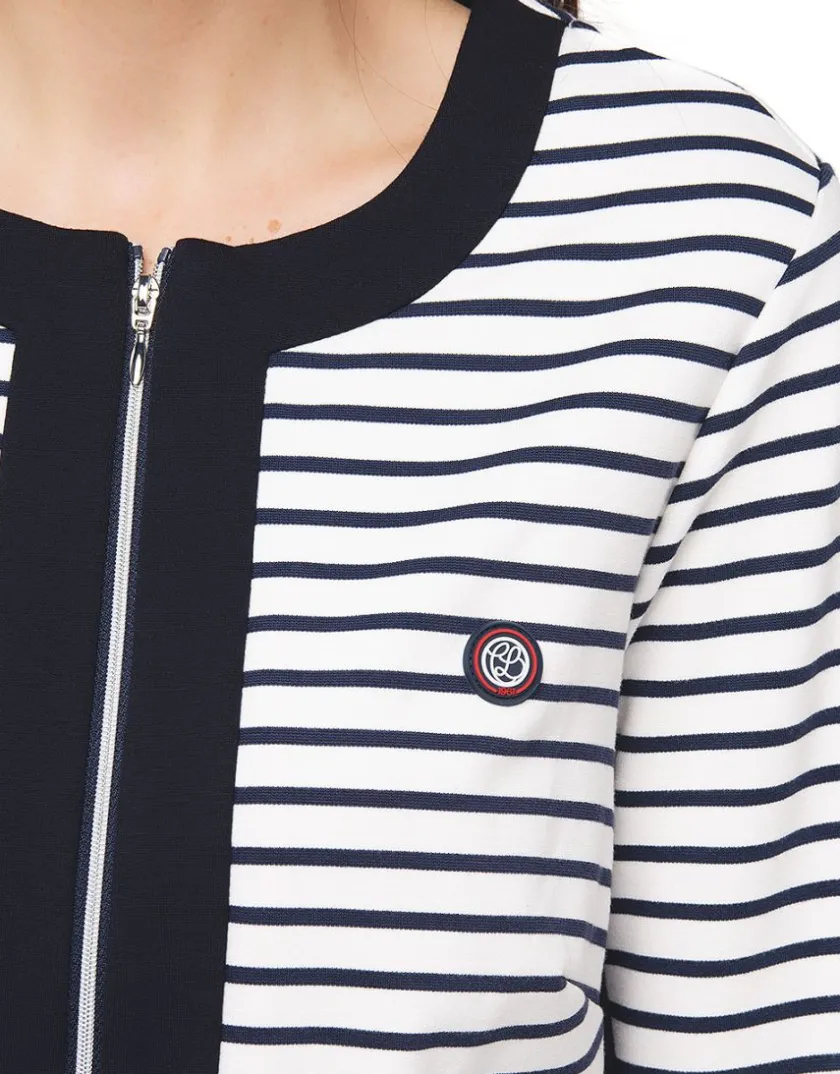 Clearance Veste milano rayée bleu Casual|Vestes
