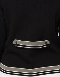 Outlet Veste noire zippée Gilets|Maille