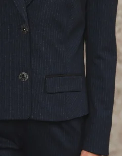Discount Veste tailleur bleu Habillées|Vestes