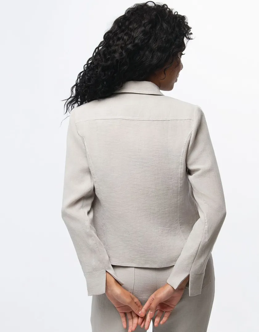 Fashion Veste tailleur chic beige Habillées|Vestes