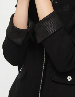 Hot Veste tailleur noire chic Habillées|Vestes